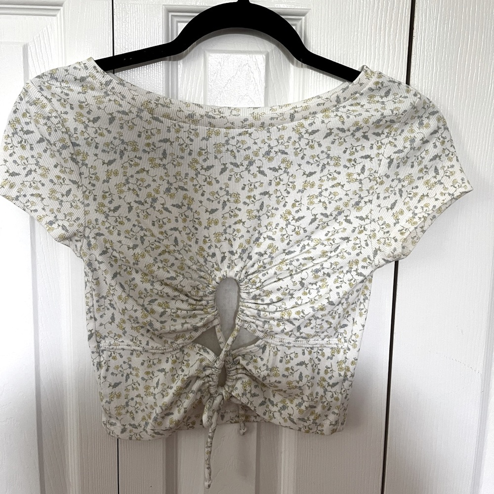 Reversible floral top
